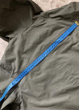 Куртка осенняя, мужская / подростковая, легкая, с капюшоном, хлопок, цвет хаки, рост 152-158. 5