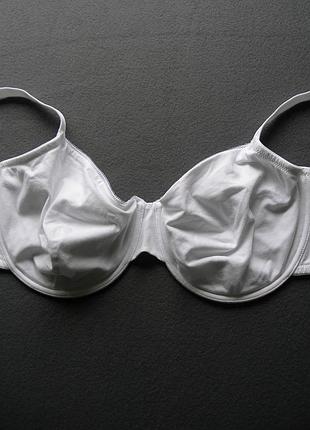 Базовый хлопковый бюстгальтер marks spencer cotton wired full cup bra размер eur 90f