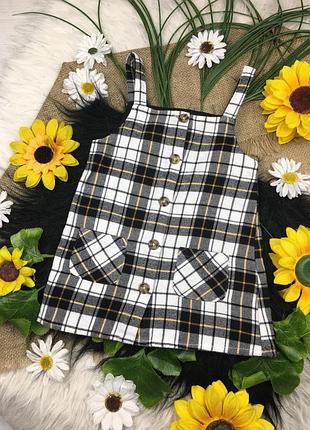 Клітчатий сарафан на 12-18 міс