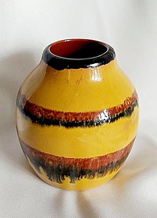 Ваза васильковская майолика керамика винтажная