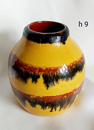 Ваза васильковская майолика керамика винтажная