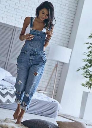 Джинсовый комбинезон zara 💙р.38/м