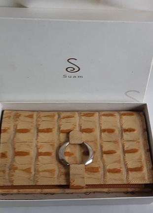 Портмоне кошелек из крокодиловой кожи suam