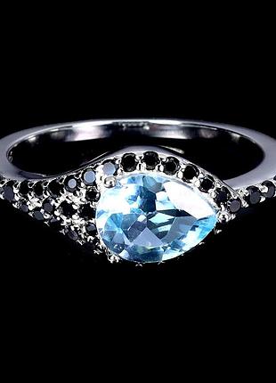 Каблеск серебро 925 натуральный топаз шпинель