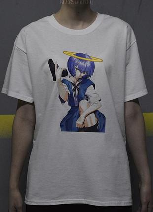 Футболка evangelion - ayanami rei (аниме, евангелион, аянами рей)