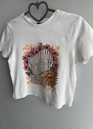 Укорочена котонова футболка