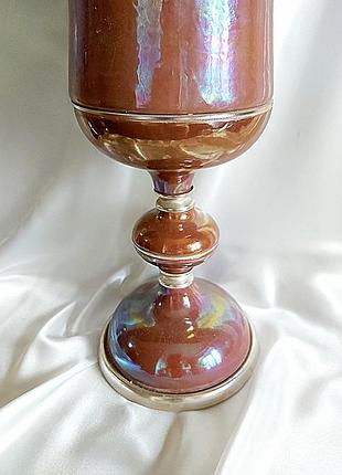 Ваза 43 см майолика керамика винтажная майоика винтаж