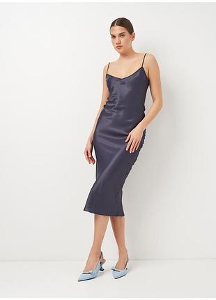 Сукня сіра сатинова zara