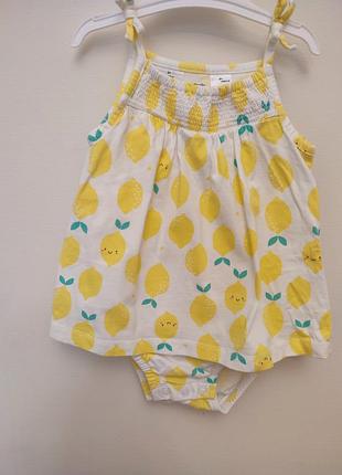 Платье бодик для девочки carter's. песочник для девчонки 12-18 месс. песочник. ромпер. бодик