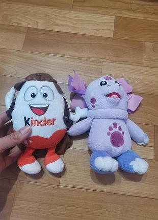 Мягкие игрушки киндерино и лунтик