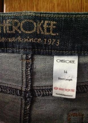 Джинсы cherokee, 14 р. , наш 50-52, см. замеры