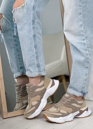 Кросівки на платформі хакі коричневі демі весна жіночі