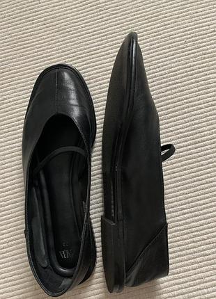 Кожаные балетки zara4 фото