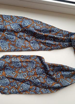 Галстук для завязывания. пластрон, пейсли