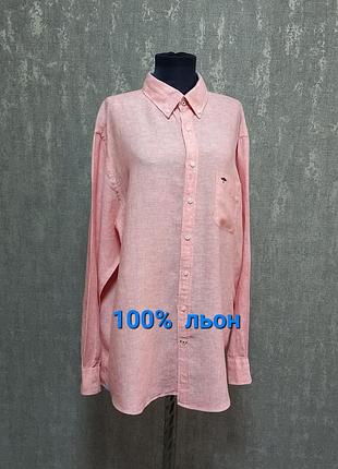 Рубашка, рубашка льняная,100% лен премиум качества р. xl,fynch- нatton.