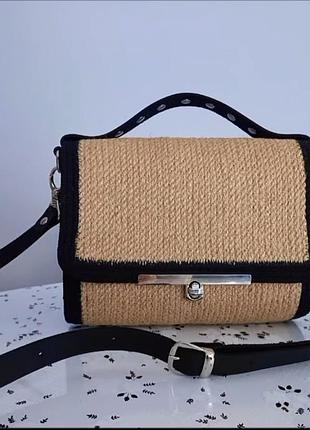 Сумочка ручної роботи з джута