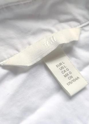 Біла сорочка оверсайз h&m 4
