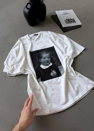 Футболка oversize с принтом