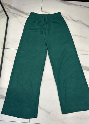 Широкие вязаные брюки s