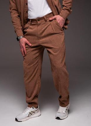 Мужские стильные брюки вельвет