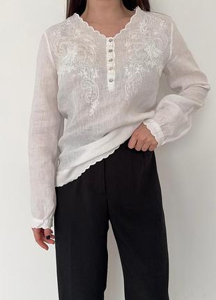 Льняна сорочка massimo dutti