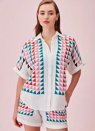 Лляна блуза батал mark's & spencer