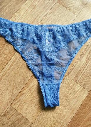 Соблазнительные абсолютно прозрачные кружевные трусики f&amp;f