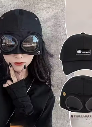 Кепка с очками типа сп компаны сp company бейсболка