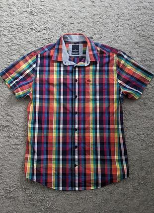 Рубашка daniel hecher, size m (regular fit, по факту будет на s), состояние идеальное, плечи 43 подмышки 51 длина 70