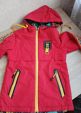 Весняна курточка на хлопчика двостороння