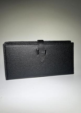 Гаманець в стилі hermes/ермес чорний