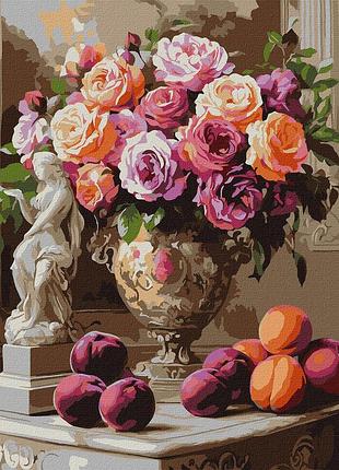 Картина за номерами вишукані троянди kho3290