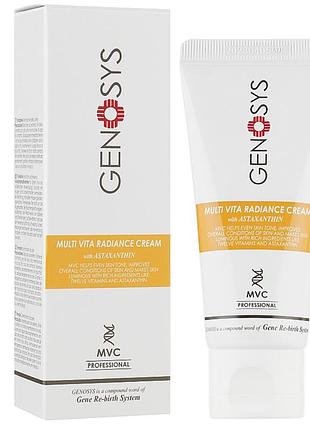 Мультивитаминный крем для сияния кожи multi vita radiance cream genosys