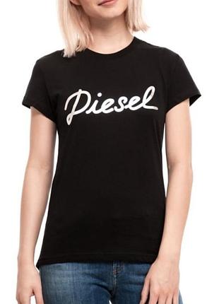 Футболка черного цвета от diesel р. xs-s