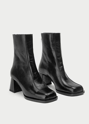 Hvoya черные сапоги кожаные ботинки сапоги туфли обуви каблука twin boots ботинки хвоя