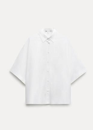 Сорочка біла zara 3