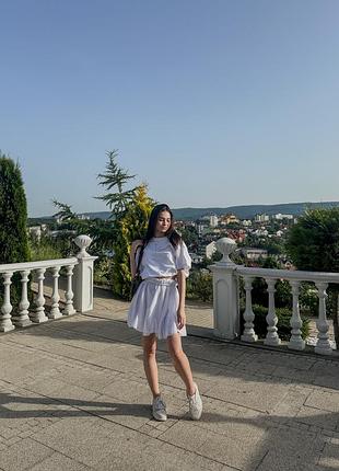 Трендовая юбка с рюшами