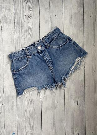 Женские джинсовые короткие шорты pull&bear s(36)8