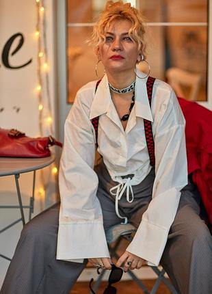 Блуза с широкими рукавами