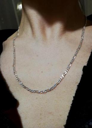 Серебряная цепочка 45,5 см серебро 925"💥 лот 181