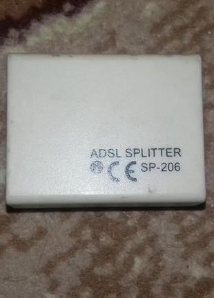 Сплиттер adsl splitter sp-206 разветвитель для модема и телефона