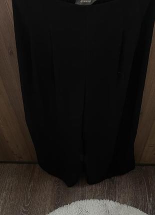 Брюки широкие черные