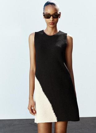 Короткое трикотажное платье zara