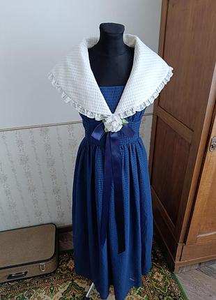 Винтажное длинное платье