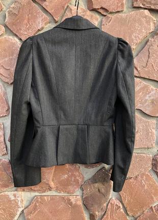 Брендовий піджак, жакет блейзер сірий офісний2 фото