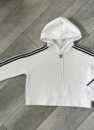 Adidas хлопковое худи кофта