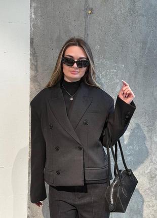 Пиджак черный sml