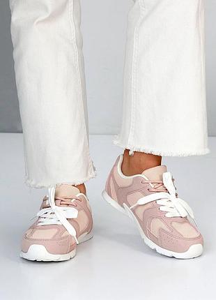 Пудра розовые натуральные кроссовки