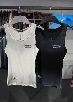 Розкішна майка chrome hearts2 фото