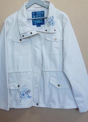 Куртка ветровка бежевая большой размер батал atlas размер 24-26